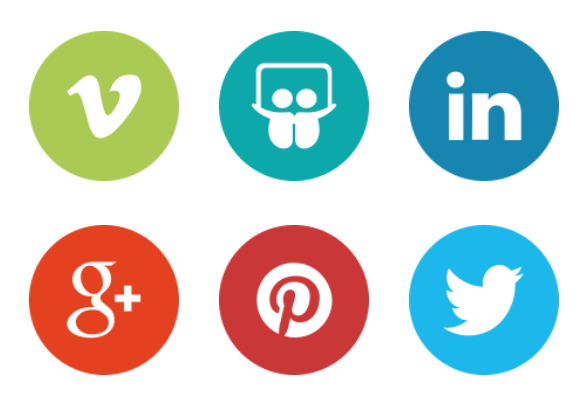 social-media-icons-the-circle-set